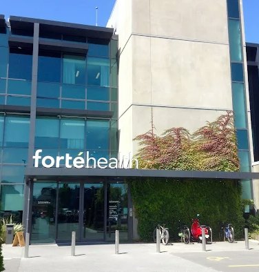 Forté Health hospital, 5 min walk from the motel